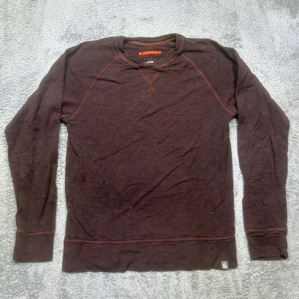 The North Face Shirt Mens S Brown Long Sleeve Copperwood Thermal Outdoor Layer